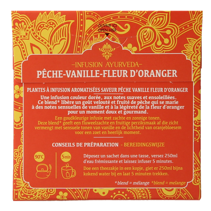 Twinings Ayurveda vanilla perzik oranjebloesem 20 Stuks