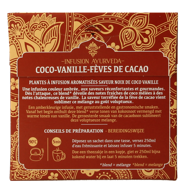 Twinings Ayurveda kokos vanille cacaoboon 20 Stuks