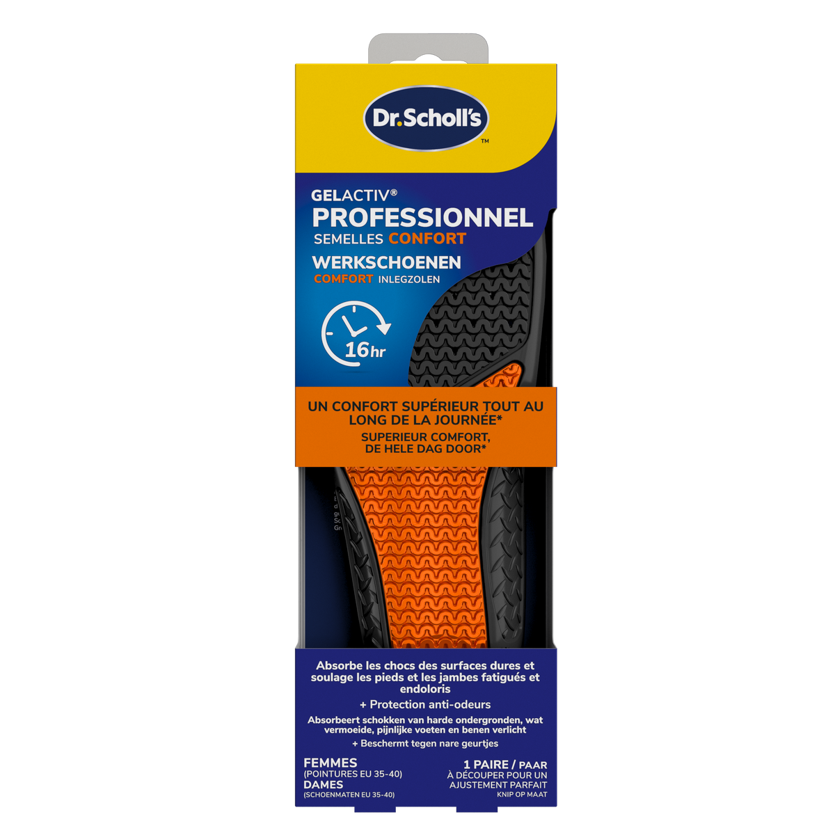 Dr. Scholl's GelActive inlegzolen work & boot small 35.5 - 40.5 1.00 Paar