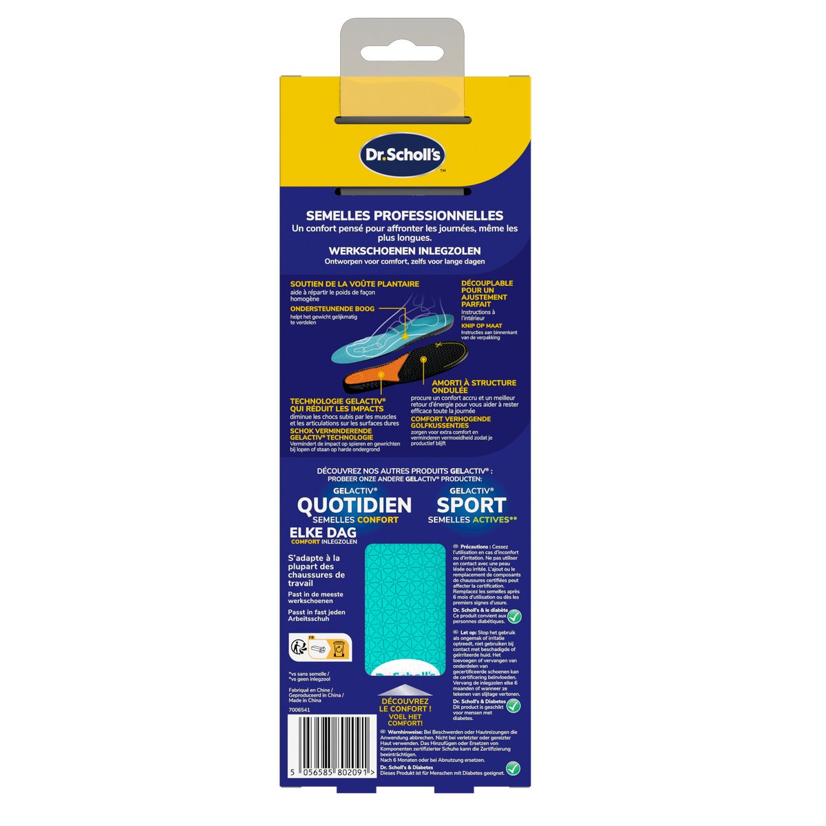 Dr. Scholl's GelActive inlegzolen work & boot small 35.5 - 40.5 1.00 Paar