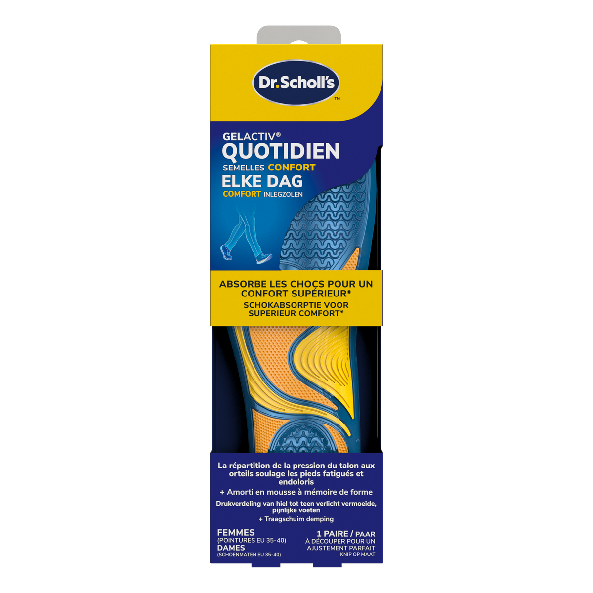 Dr. Scholl's Casual gel activ inlegzolen maat S 35.5 - 40.5 1.00 Paar