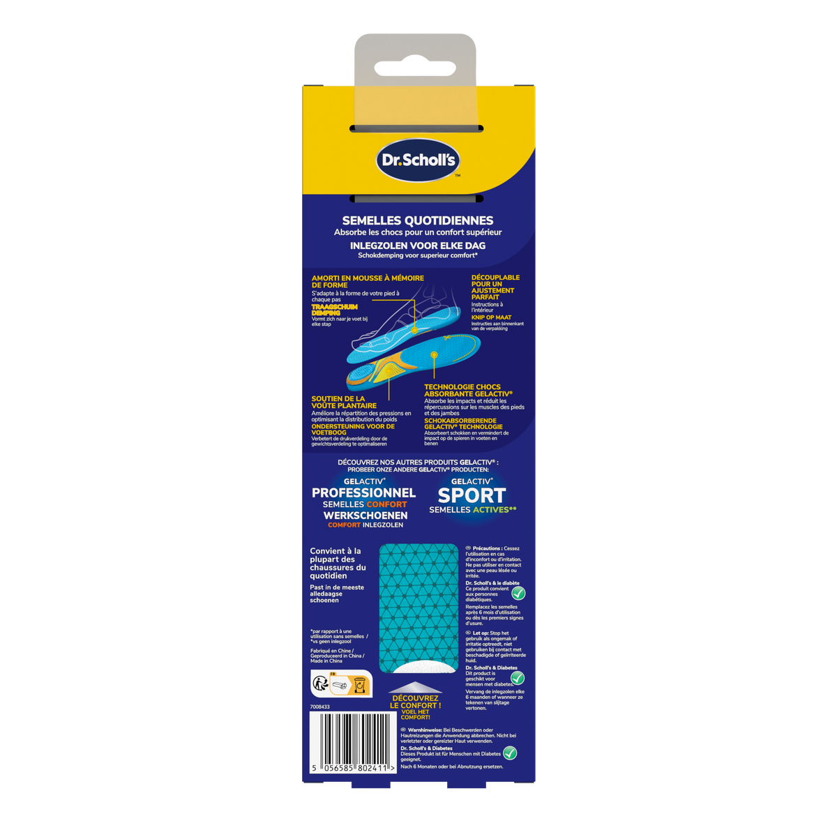 Dr. Scholl's Casual gel activ inlegzolen maat S 35.5 - 40.5 1.00 Paar