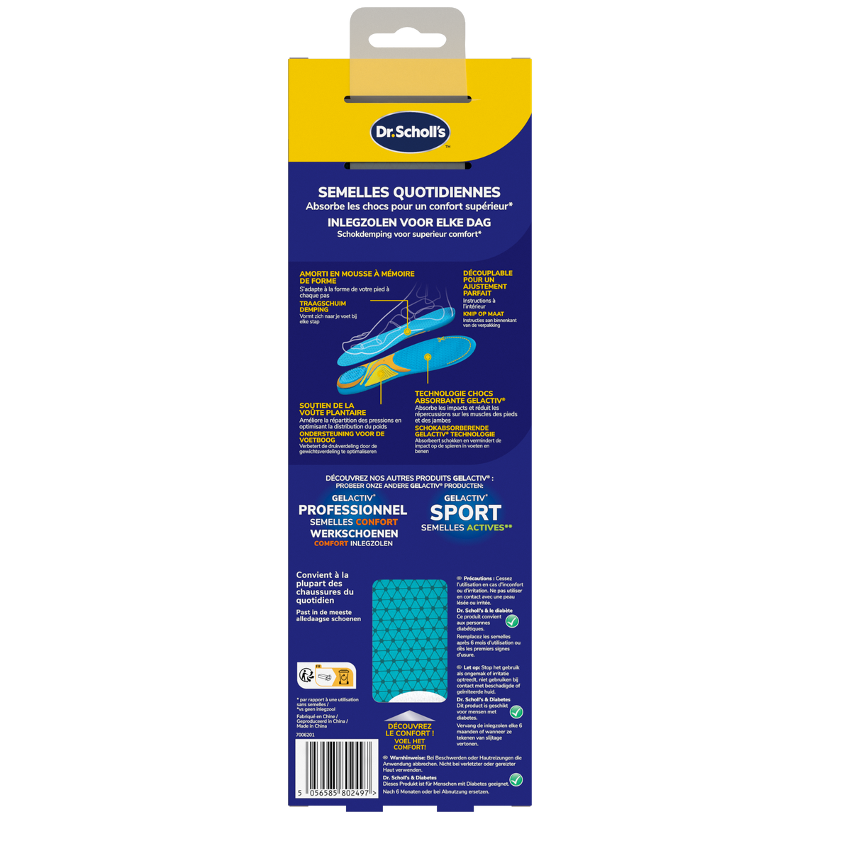 Dr. Scholl's Casual gel active inlegzolen maat L 39 - 45 1.00 Paar