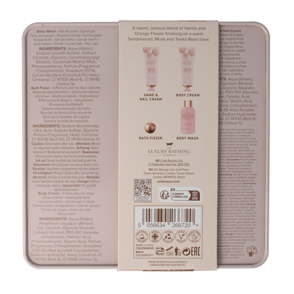 The Luxury Bathing Co Relax & unwind hand nail creme body wash etc blik 1.00 Stuks
