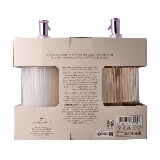 The Luxury Bathing Co Heavenly hands wash & hand nail cream glass bottle 1 Set