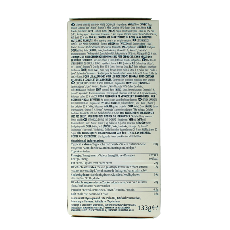 Island Bakery Lemon melts koekjes bio 133 Gram