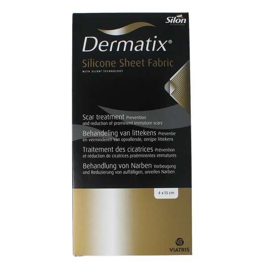 Dermatix Dermatix siliconen sheet fabric 4x13cm 1.00 Stuks