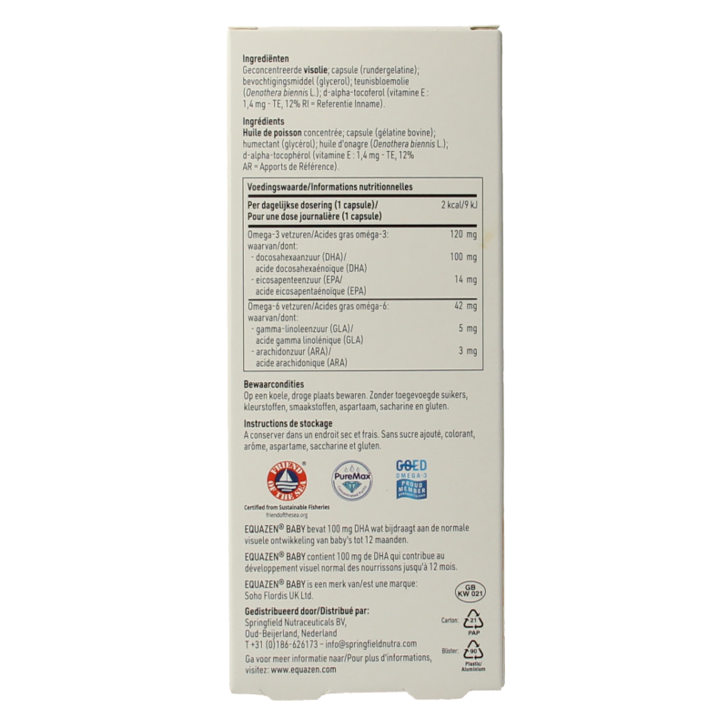 SFI Health  Equazen baby omega 3- & 6-vetzuren 30 Ampullen