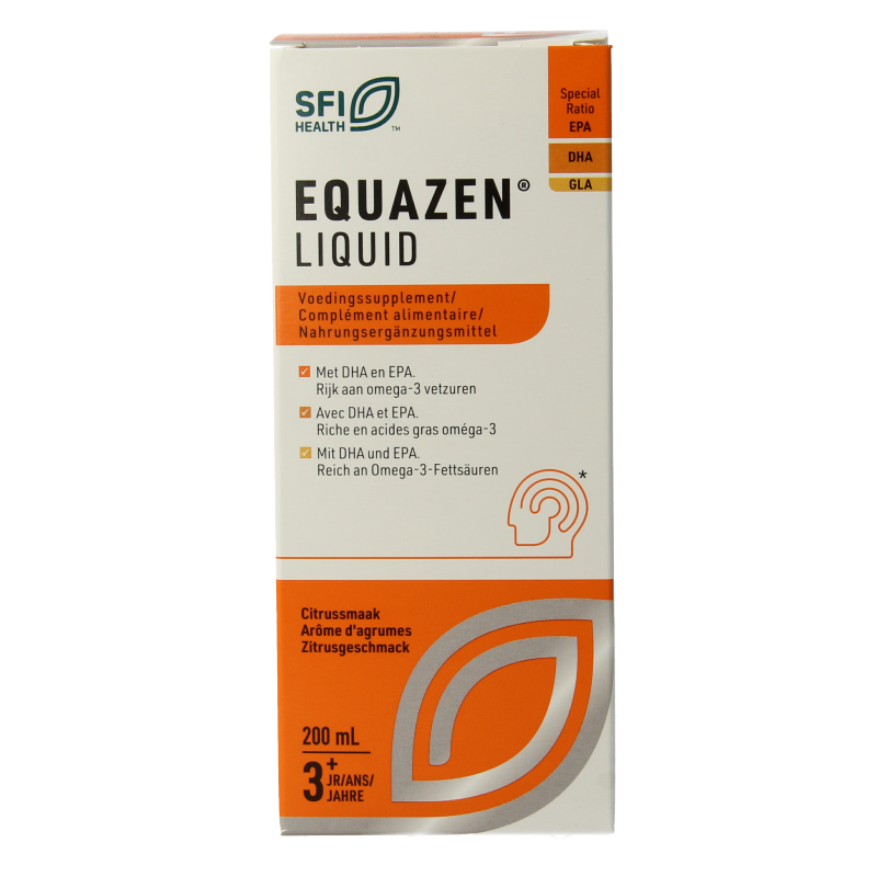 Equazen Equazen liquid citrus omega 3- & 6-vetzuren 200 Milliliter