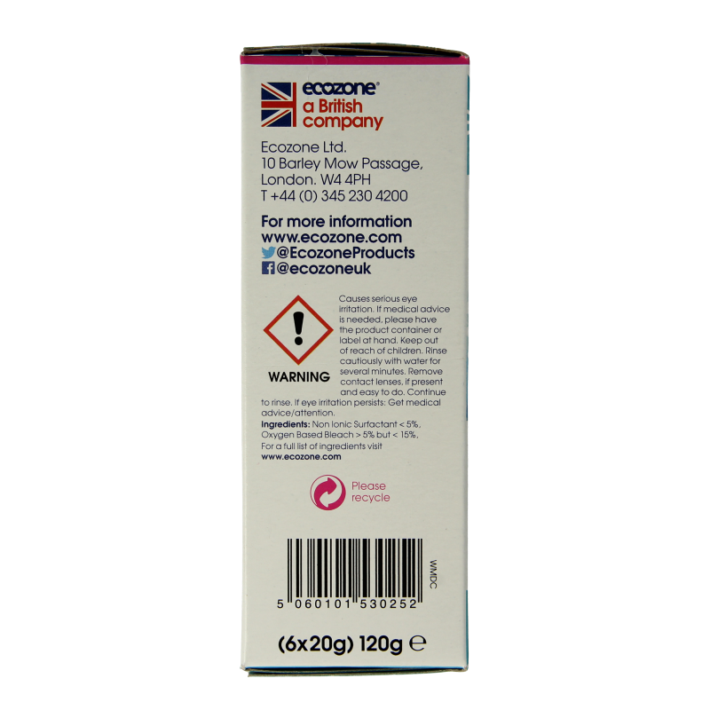 EcoZone Wasmachine en vaatwasser ontkalker 6 Stuks