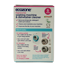 EcoZone Wasmachine en vaatwasser ontkalker 6 Stuks