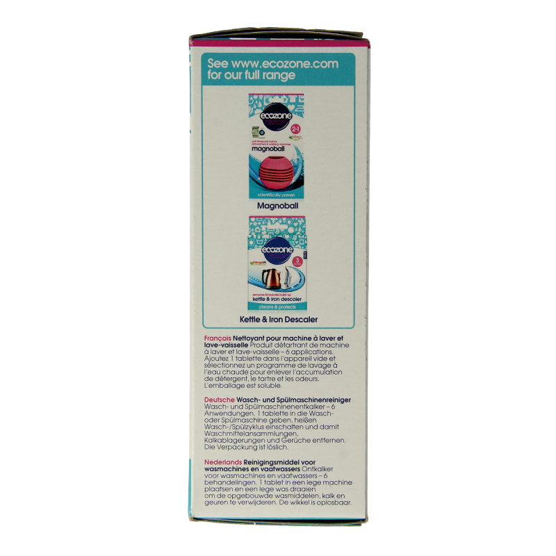 EcoZone Wasmachine en vaatwasser ontkalker 6 Stuks