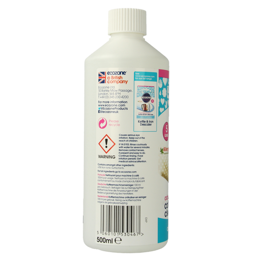 EcoZone Koffiemachine reiniger 500 Milliliter