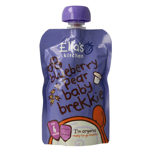 Ella's Kitchen Baby bosbessen ontbijtje 6+ maanden bio 100 Gram