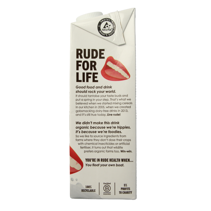 Rude Health Amandeldrank ultimate bio 1 Liter