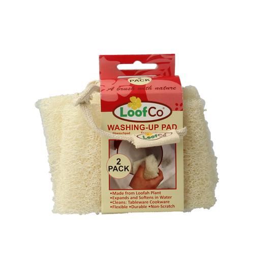 Loofco Afwas spons loofah bio 2 Stuks