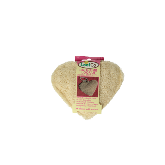 Loofco Douche en bad spons hartje bio 1 Stuks