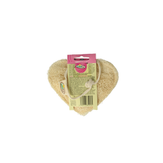 Loofco Douche en bad spons hartje bio 1.00 Stuks