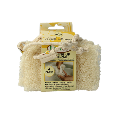 Loofco Schoonmaakspons loofah dun bio 4.00 Stuks