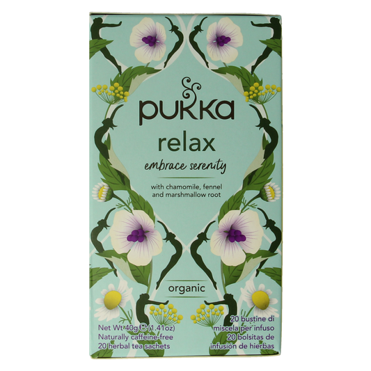 Pukka Relax thee bio 20.00 Zakjes