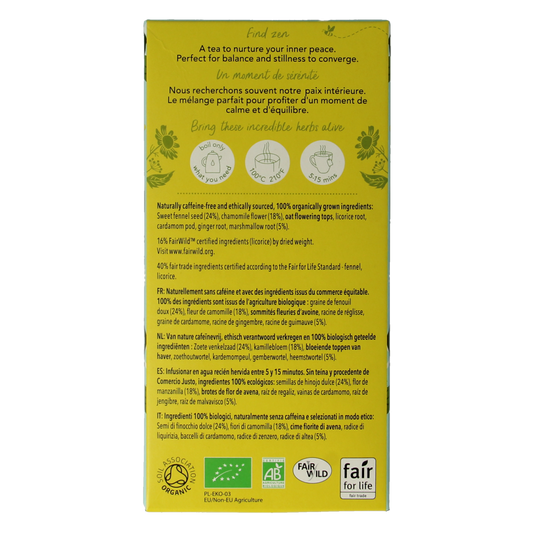 Pukka Relax thee bio 20.00 Zakjes