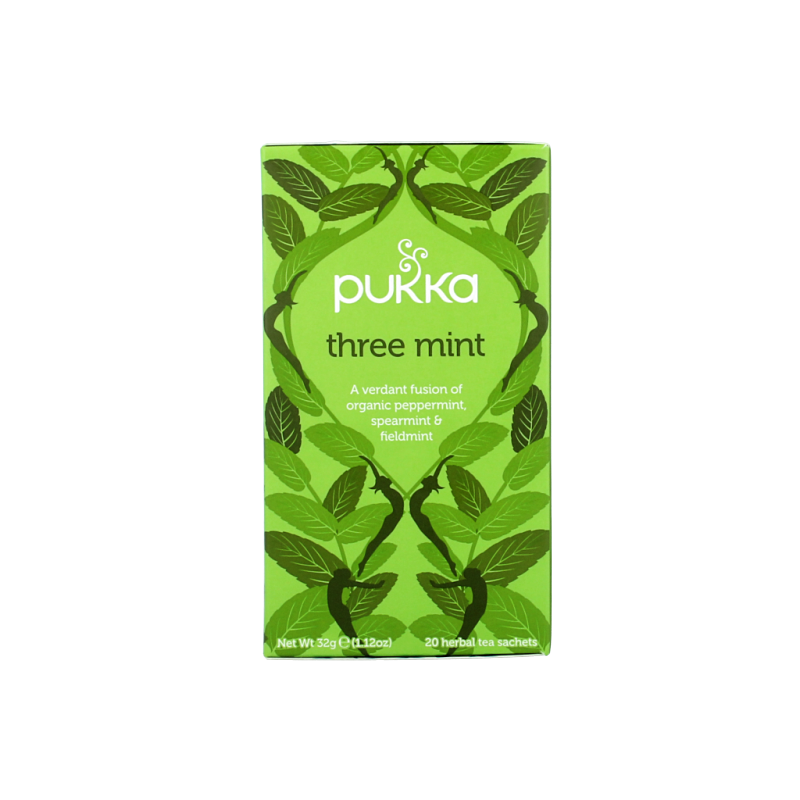 Pukka Three mint bio 20 Zakjes