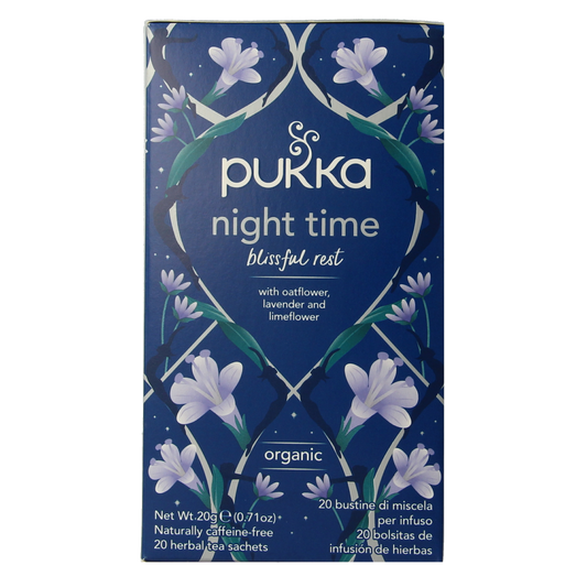 Pukka Night time thee bio 20.00 Zakjes