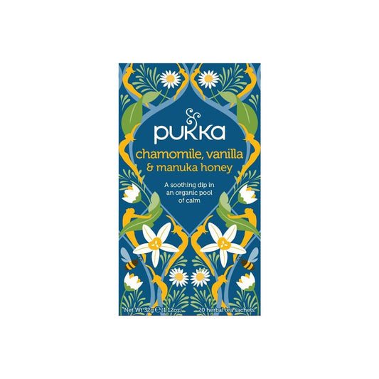 Pukka Chamomile vanille/manuka honing bio 20.00 Zakjes