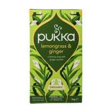 Pukka Lemongrass & ginger thee bio 20.00 Zakjes
