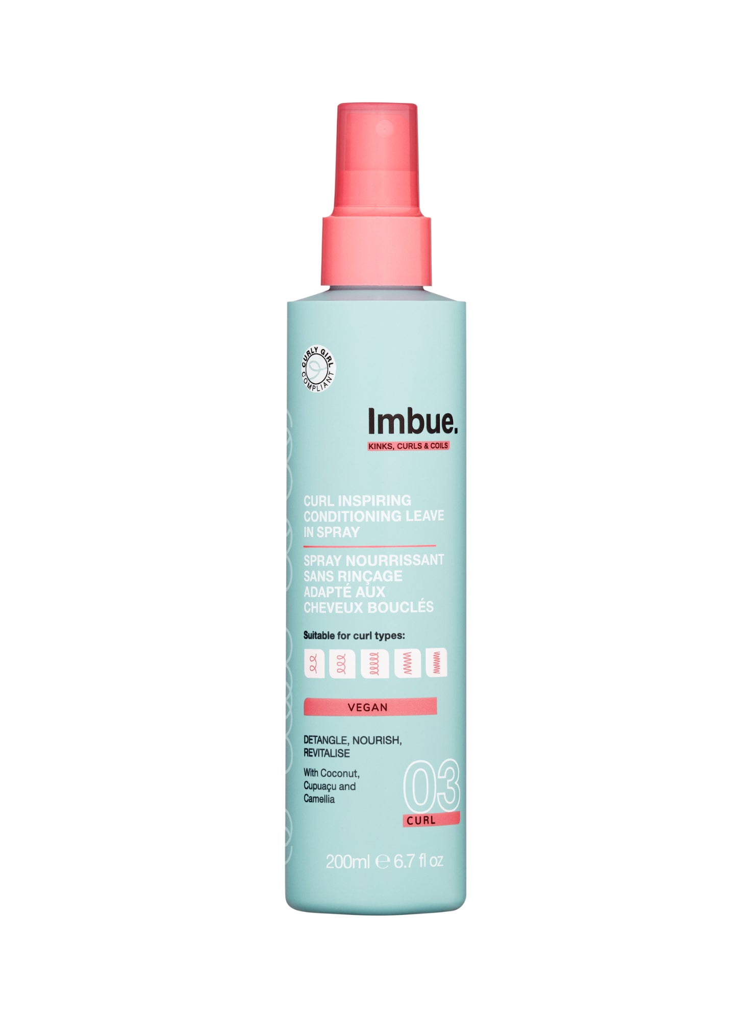Imbue Curl inspiring conditoner leave in spray 200 Milliliter
