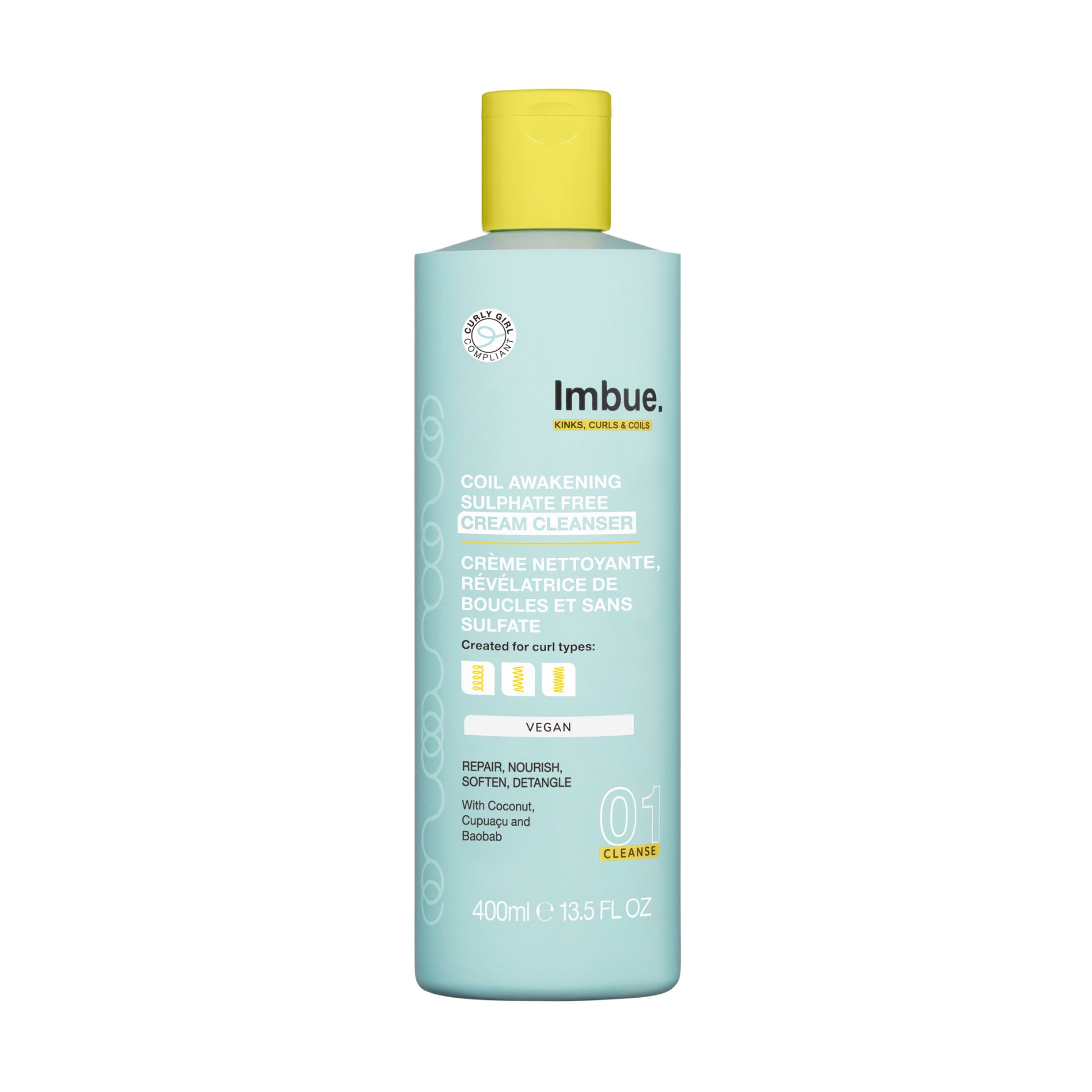 Imbue Coil awakening cream cleanser sulphur free 400 Milliliter