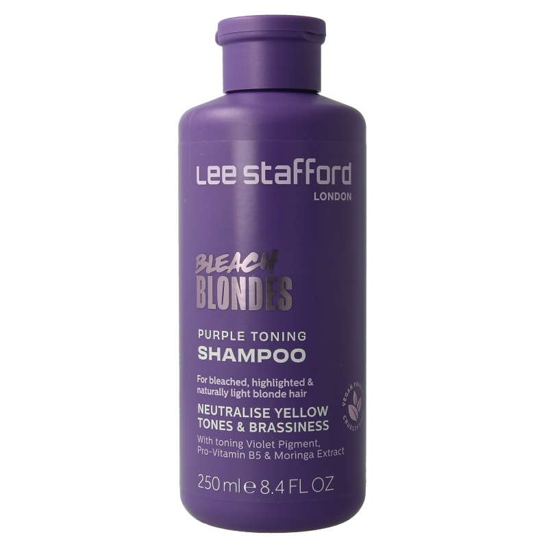 Lee Stafford Bleach blondes purple toning shampoo 250 Milliliter