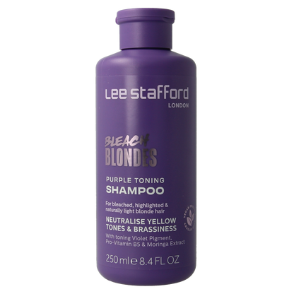 Lee Stafford Bleach blondes purple toning shampoo 250 Milliliter