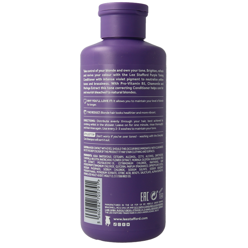 Lee Stafford Beach blondes purple toning conditioner 250 Milliliter