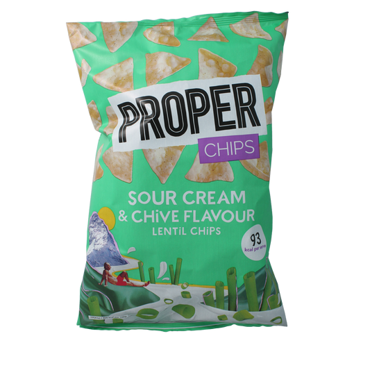 Proper Chips Chips sour cream & chive flavour 85.00 Gram