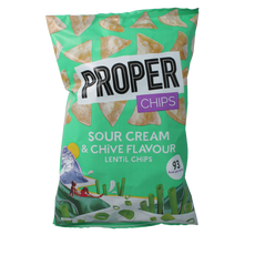 Proper Chips Chips sour cream & chive flavour 85.00 Gram