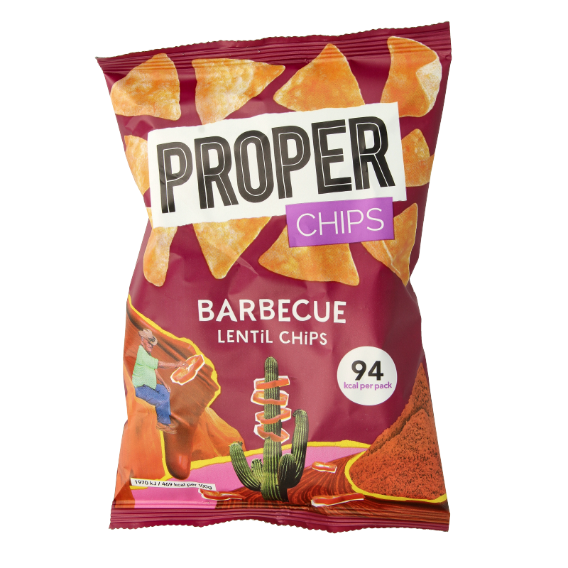Proper Chips Chips barbecue glutenvrij 20 Gram