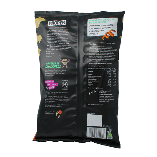 Proper Chips Chips katsu curry glutenvrij 85 Gram