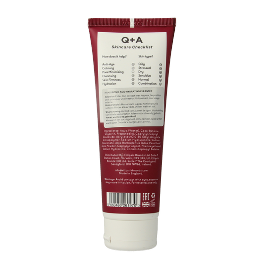 Q+A Hyaluronic acid cleansing gel  125 Milliliter