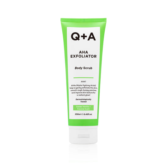 Q+A Bodyscrub aha exfoliator 250 Milliliter