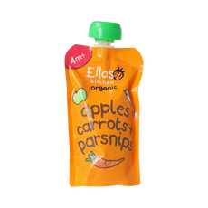 Ella's Kitchen Apples carrots & parsnips 4+ maanden knijpz bio 120.00 Gram