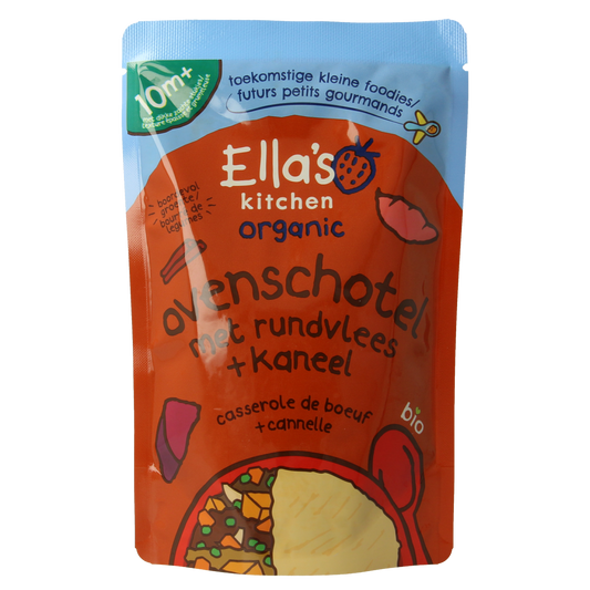 Ella's Kitchen Ovenschotel met rundvlees en kaneel 10+ mnd bio 190.00 Gram