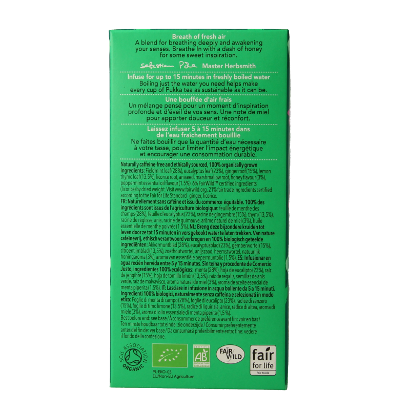 Pukka Breathe in bio 20 Zakjes