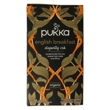 Pukka English breakfast bio 20.00 Zakjes