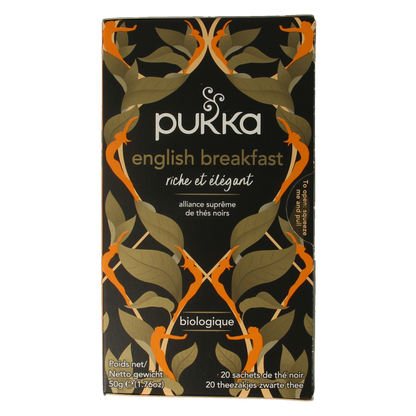 Pukka English breakfast bio 20.00 Zakjes
