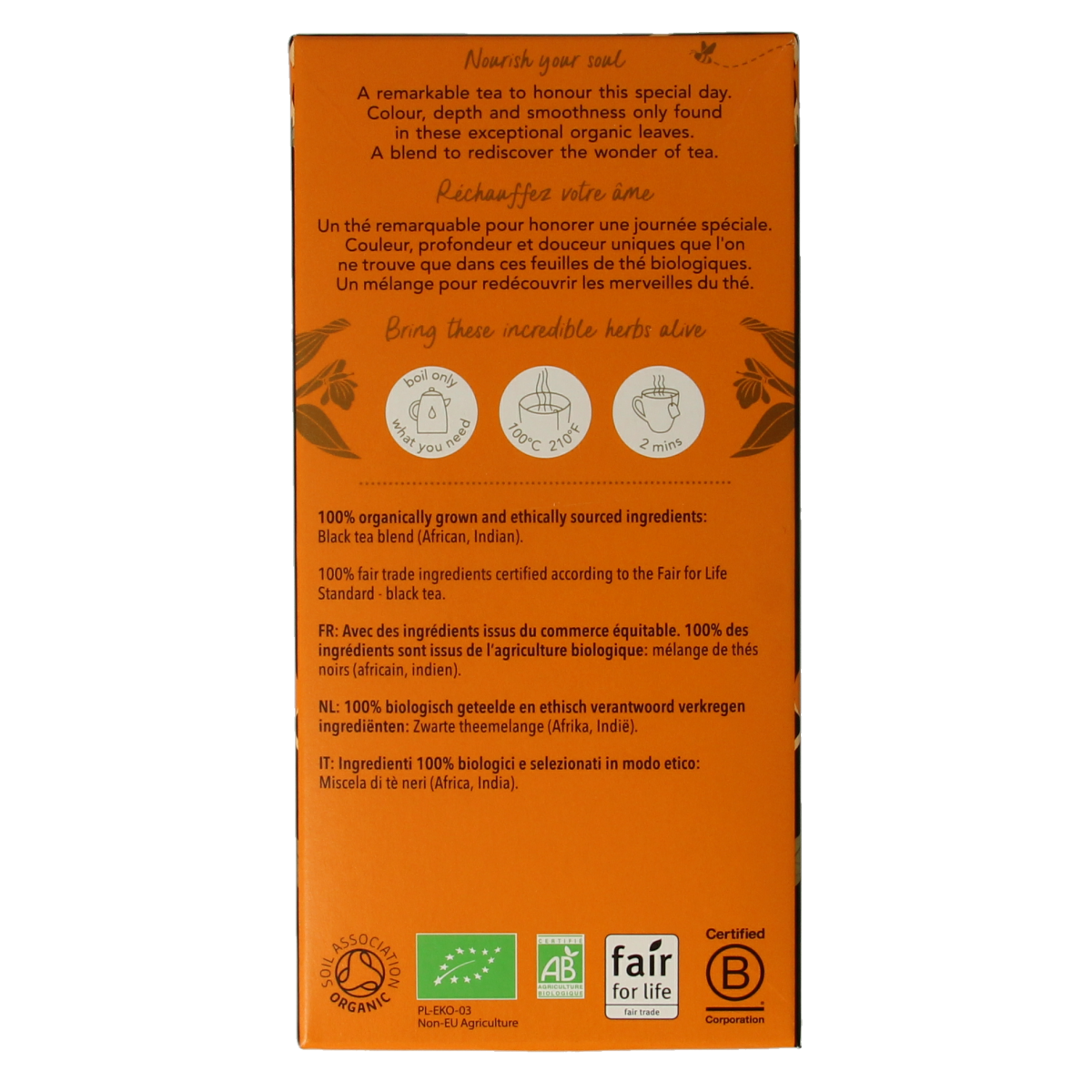 Pukka English breakfast bio 20.00 Zakjes
