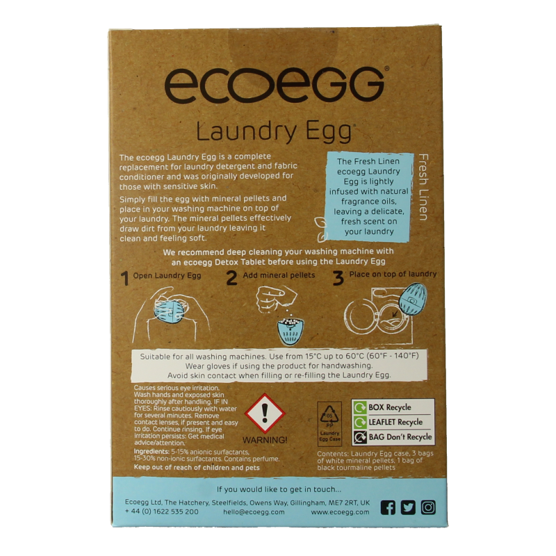 Eco Egg Laundry egg fresh linen 1 Stuks