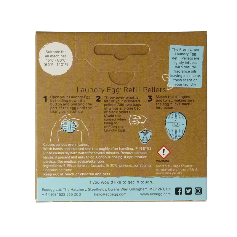 Eco Egg Laundry egg refill fresh linen 1 Stuks