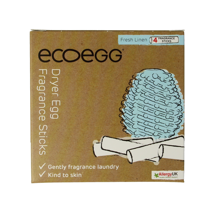 Eco Egg Eco dryer - fresh linen navulling 4 Stuks