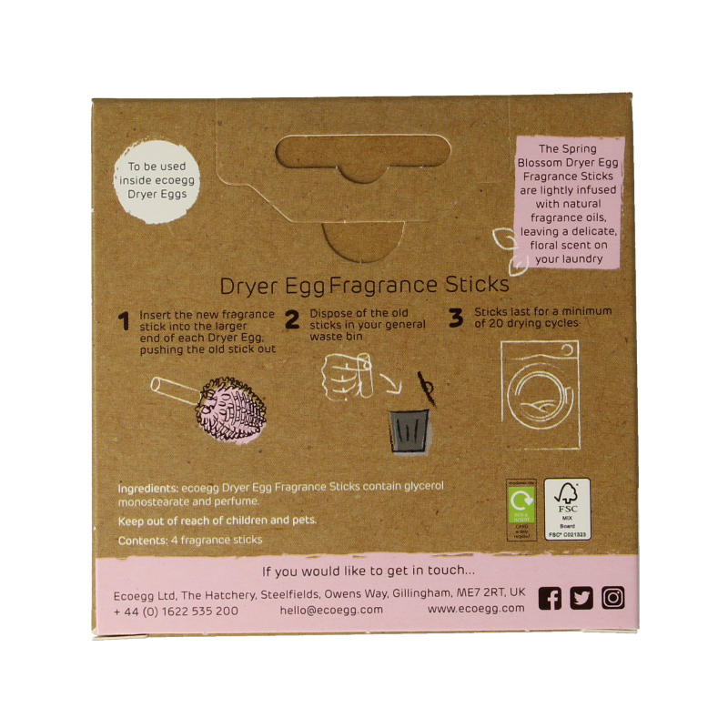 Eco Egg Eco dryer - spring blossom navulling 4 Stuks